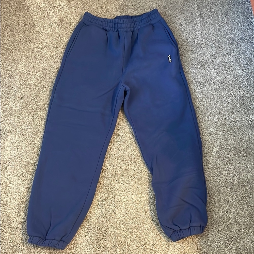 Blue Jogger Track Pants with Elastic Waistband
